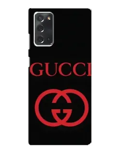 Чохол для Samsung Galaxy Note 20 з картинкою «Gucci — червоний логотип»