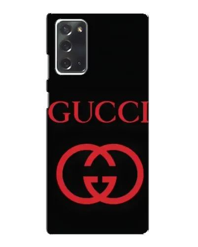 Чехол для Samsung Galaxy Note 20 с картинкой «Gucci — красный логотип»