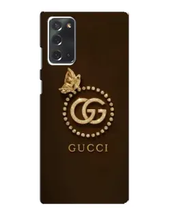 Чохол для Samsung Galaxy Note 20 з картинкою «Gucci — золотий метелик»