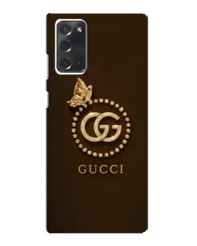 Чехол для Samsung Galaxy Note 20 с картинкой «Gucci — золотая бабочка»