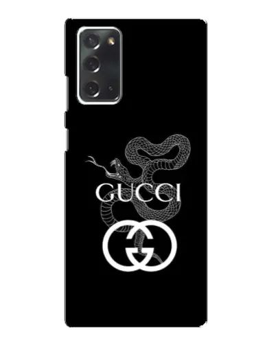 Чехол для Samsung Galaxy Note 20 с картинкой «Gucci — серебряная змея»