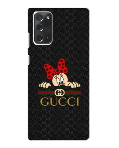 Чехол для Samsung Galaxy Note 20 с картинкой «Минни Маус Gucci — черный»