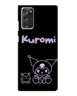 Чехол для Samsung Galaxy Note 20 с картинкой «Kuromi — черный минимализм» Чехол для Samsung Galaxy Note 20 с картинкой «Kuromi — черный минимализм»