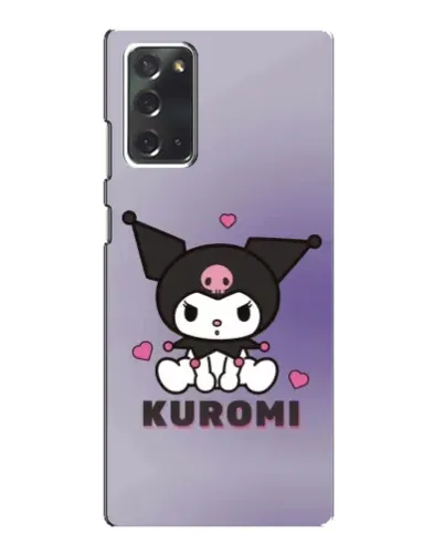 Чехол для Samsung Galaxy Note 20 с картинкой «Kuromi — фиолетовый арт»