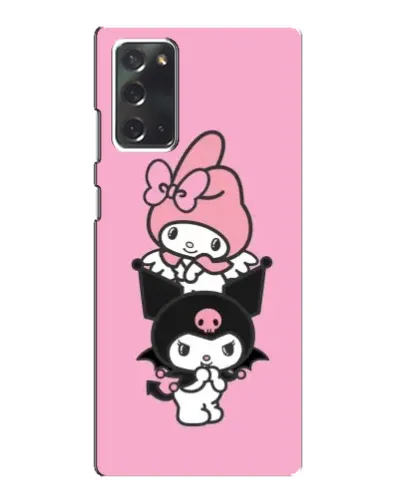 Чехол для Samsung Galaxy Note 20 с картинкой «My Melody и Kuromi»