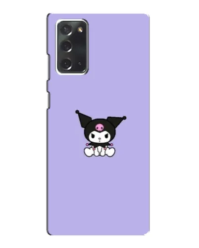 Чехол для Samsung Galaxy Note 20 с картинкой «Kuromi — фиолетовый минимализм»