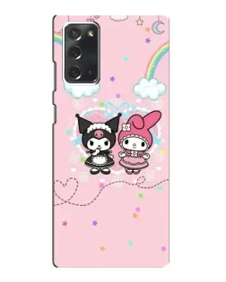 Чехол для Samsung Galaxy Note 20 с картинкой «My Melody и Kuromi» Чехол для Samsung Galaxy Note 20 с картинкой «My Melody и Kuromi»