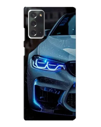 Чехол для Samsung Galaxy Note 20 с картинкой «Взгляд BMW с синими фарами» Чехол для Samsung Galaxy Note 20 с картинкой «Взгляд BMW с синими фарами»