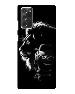 Чехол для Samsung Galaxy Note 20 с картинкой «BMW и лев» Чехол для Samsung Galaxy Note 20 с картинкой «BMW и лев»