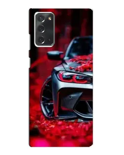 Чехол для Samsung Galaxy Note 20 с картинкой «Спортивная BMW и цветы» Чехол для Samsung Galaxy Note 20 с картинкой «Спортивная BMW и цветы»