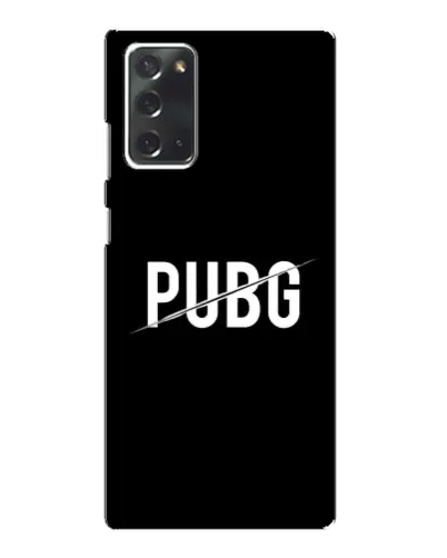 Чехол для Samsung Galaxy Note 20 с картинкой «PUBG — белый логотип»