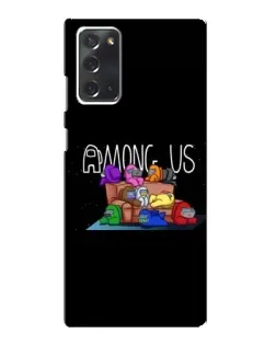 Чехол для Samsung Galaxy Note 20 с картинкой «Логотип Among Us» Чехол для Samsung Galaxy Note 20 с картинкой «Логотип Among Us»