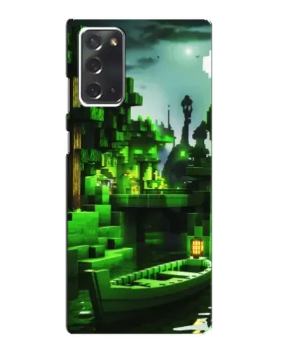 Чехол для Samsung Galaxy Note 20 с картинкой «Minecraft лесной пейзаж»