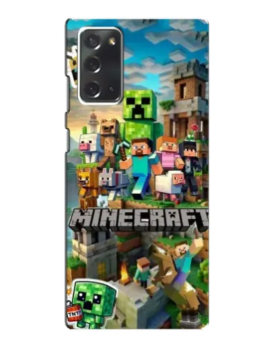 Чехол для Samsung Galaxy Note 20 с картинкой «Замок Minecraft»