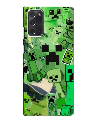 Чехол для Samsung Galaxy Note 20 с картинкой «Криперы Minecraft»