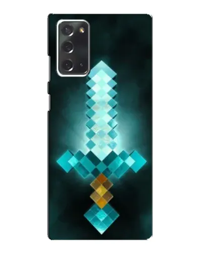 Чехол для Samsung Galaxy Note 20 с картинкой «Алмазный меч неон»