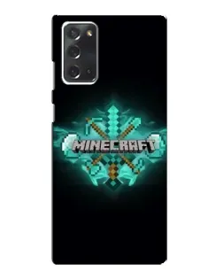 Чохол для Samsung Galaxy Note 20 з картинкою «Minecraft Diamond лого» Чохол для Samsung Galaxy Note 20 з картинкою «Minecraft Diamond лого»