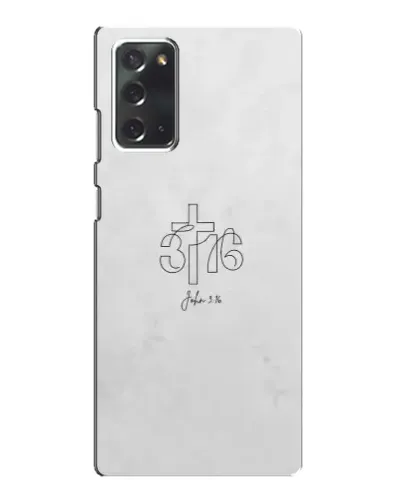 Чехол для Samsung Galaxy Note 20 с картинкой «Иоанна 3:16 Крест» Чехол для Samsung Galaxy Note 20 с картинкой «Иоанна 3:16 Крест»