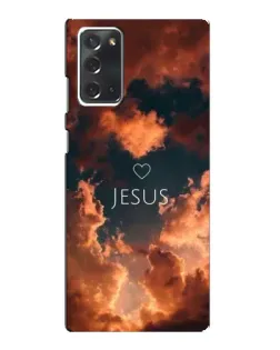 Чехол для Samsung Galaxy Note 20 с картинкой «Сияние Имени Jesus»
