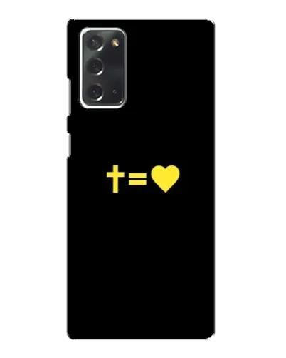 Чехол для Samsung Galaxy Note 20 с картинкой «Сердце и Крест» Чехол для Samsung Galaxy Note 20 с картинкой «Сердце и Крест»
