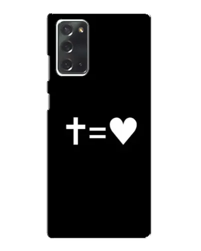 Чехол для Samsung Galaxy Note 20 с картинкой «Крест и Сердце» Чехол для Samsung Galaxy Note 20 с картинкой «Крест и Сердце»