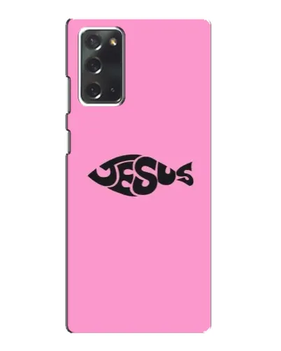 Чехол для Samsung Galaxy Note 20 с картинкой «Розовый символ Jesus» Чехол для Samsung Galaxy Note 20 с картинкой «Розовый символ Jesus»