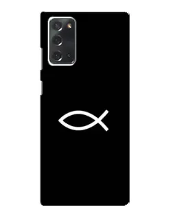 Чехол для Samsung Galaxy Note 20 с картинкой «Символ рыбы Jesus» Чехол для Samsung Galaxy Note 20 с картинкой «Символ рыбы Jesus»