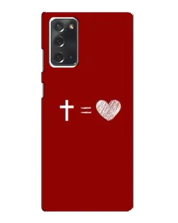 Чехол для Samsung Galaxy Note 20 с картинкой «Уравнение любви» Чехол для Samsung Galaxy Note 20 с картинкой «Уравнение любви»