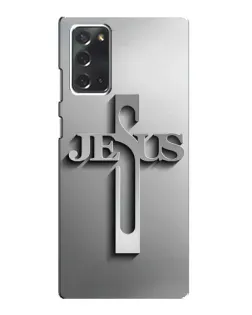 Чехол для Samsung Galaxy Note 20 с картинкой «Металлический крест Jesus» Чехол для Samsung Galaxy Note 20 с картинкой «Металлический крест Jesus»