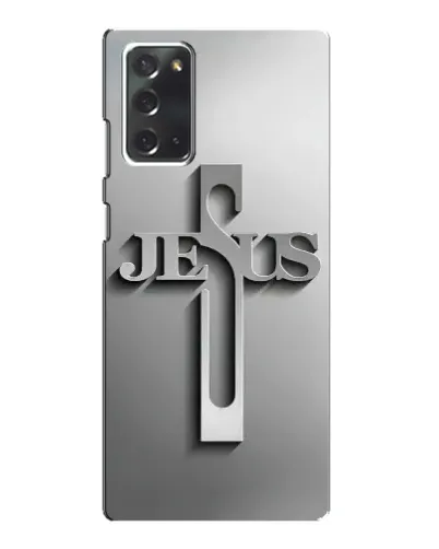 Чехол для Samsung Galaxy Note 20 с картинкой «Металлический крест Jesus» Чехол для Samsung Galaxy Note 20 с картинкой «Металлический крест Jesus»