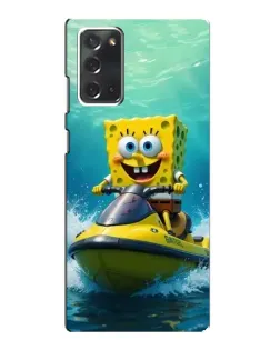 Чехол для Samsung Galaxy Note 20 с картинкой «Спанч Боб на гидроцикле» Чехол для Samsung Galaxy Note 20 с картинкой «Спанч Боб на гидроцикле»