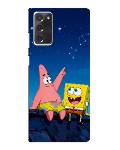 Чехол для Samsung Galaxy Note 20 с картинкой «Губка Боб и Патрик ночью» Чехол для Samsung Galaxy Note 20 с картинкой «Губка Боб и Патрик ночью»
