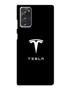 Чохол для Samsung Galaxy Note 20 з картинкою «Tesla White Logo» Чохол для Samsung Galaxy Note 20 з картинкою «Tesla White Logo»
