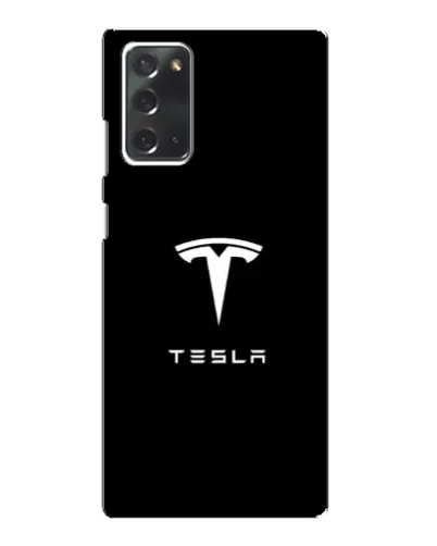 Чехол для Samsung Galaxy Note 20 с картинкой «Tesla White Logo» Чехол для Samsung Galaxy Note 20 с картинкой «Tesla White Logo»