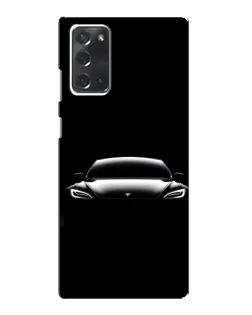 Чохол для Samsung Galaxy Note 20 з картинкою «Фари Tesla Night» Чохол для Samsung Galaxy Note 20 з картинкою «Фари Tesla Night»