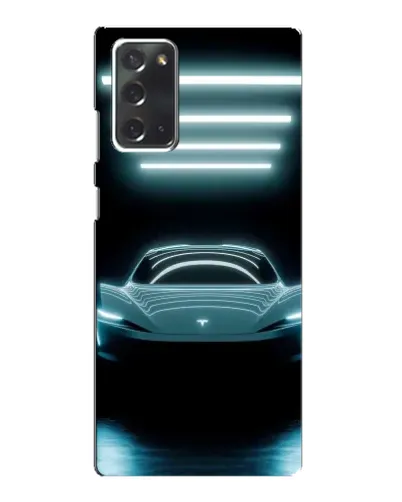 Чехол для Samsung Galaxy Note 20 с картинкой «Tesla в неоне» Чехол для Samsung Galaxy Note 20 с картинкой «Tesla в неоне»