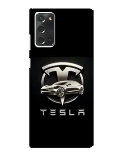 Чохол для Samsung Galaxy Note 20 з картинкою «Tesla — срібне авто» Чохол для Samsung Galaxy Note 20 з картинкою «Tesla — срібне авто»