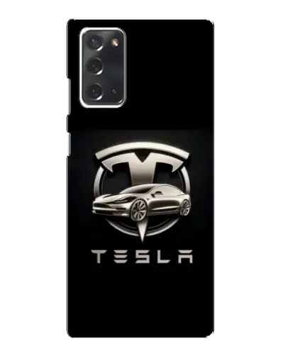 Чехол для Samsung Galaxy Note 20 с картинкой «Tesla — серебристое авто» Чехол для Samsung Galaxy Note 20 с картинкой «Tesla — серебристое авто»