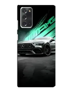 Чехол для Samsung Galaxy Note 20 с картинкой «Темный Mercedes AMG»
