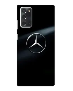 Чехол для Samsung Galaxy Note 20 с картинкой «Mercedes на металле»