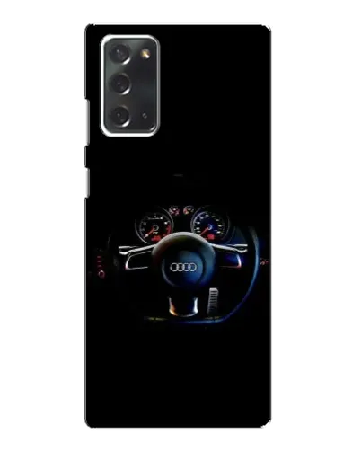 Чехол для Samsung Galaxy Note 20 с картинкой «Салон Audi — руль»
