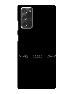 Чехол для Samsung Galaxy Note 20 с картинкой «Audi — световой подпись» Чехол для Samsung Galaxy Note 20 с картинкой «Audi — световой подпись»