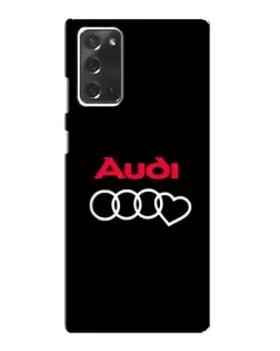 Чехол для Samsung Galaxy Note 20 с картинкой «Логотип Audi Heart» Чехол для Samsung Galaxy Note 20 с картинкой «Логотип Audi Heart»