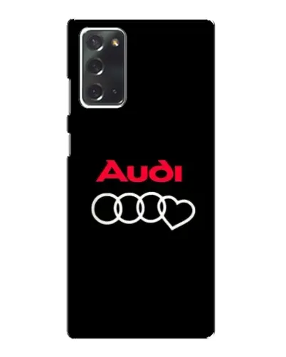 Чехол для Samsung Galaxy Note 20 с картинкой «Логотип Audi Heart»