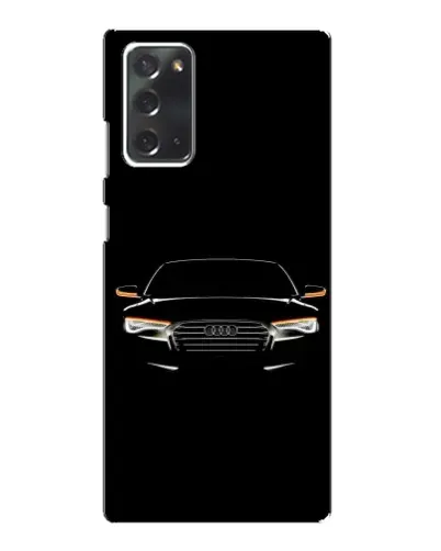 Чехол для Samsung Galaxy Note 20 с картинкой «Audi — ночной контур»