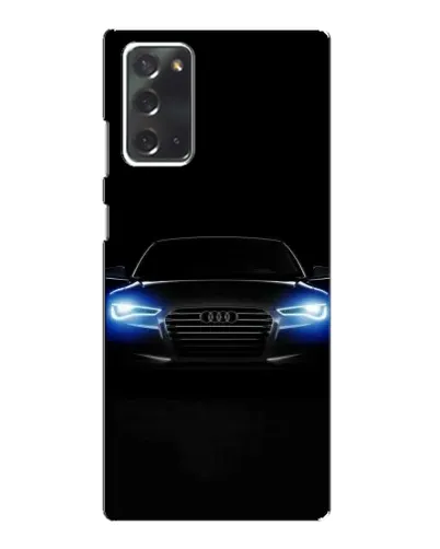 Чехол для Samsung Galaxy Note 20 с картинкой «Audi в неоне»