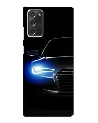 Чехол для Samsung Galaxy Note 20 с картинкой «Неоновый взгляд Audi»