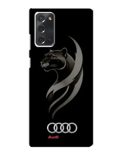 Чехол для Samsung Galaxy Note 20 с картинкой «Графика — пантера и Audi»