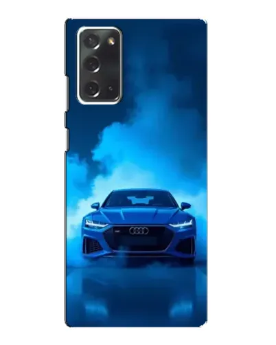 Чехол для Samsung Galaxy Note 20 с картинкой «Audi — голубая энергия»