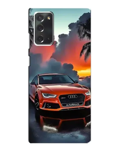 Чехол для Samsung Galaxy Note 20 с картинкой «Audi — закат»